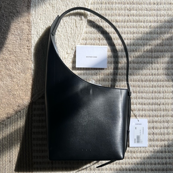 Aesther Ekme Handbags - Black Demi Lune Shoulder Bag